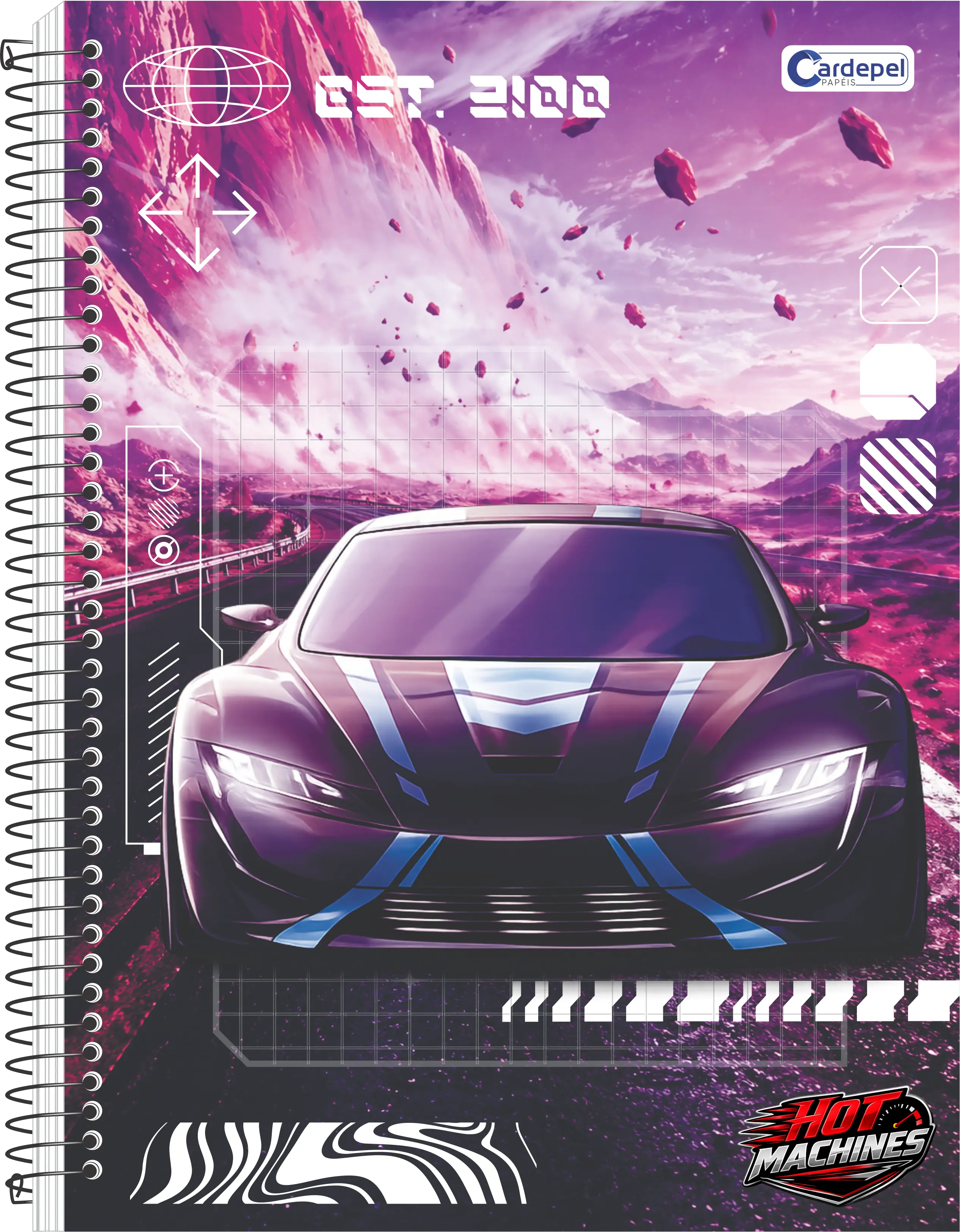 Caderno Hot Machine